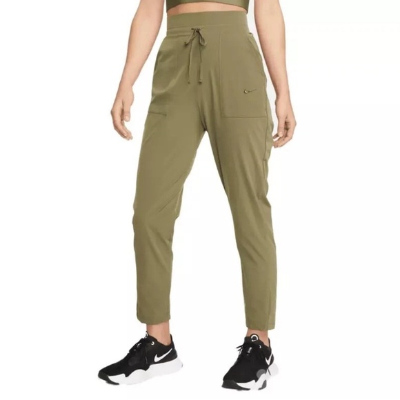 Nike Pants - Nike Bliss Luxe 7/8 Training Pants Olive Army Green CU4603-222 Women Size Medium